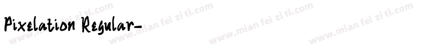 Pixelation Regular字体转换